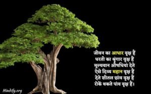 Poem On Tree In Hindi