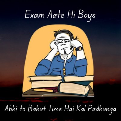 exam time dp boy