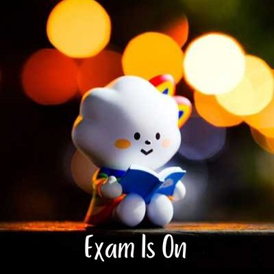 exam time image for girl