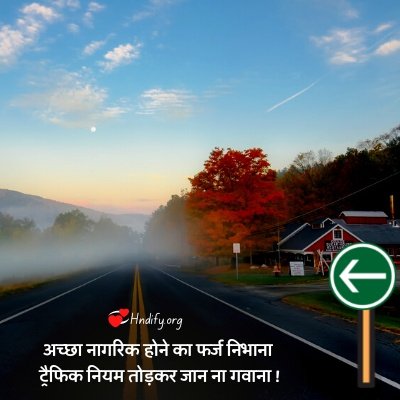 slogans on traffic rules in hindi