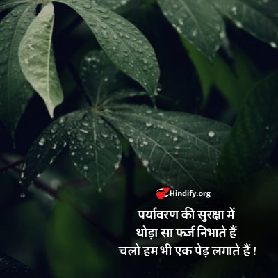 slogan for save trees in hindi