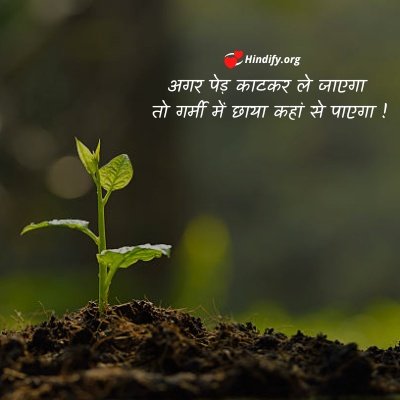 slogan on trees in hindi