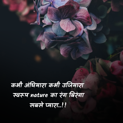 good morning images with nature quotes in hindi